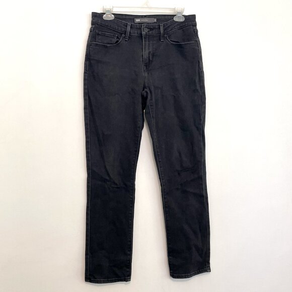 LEVI'S LEVIS Mid Rise Skinny Jeans Solid Black Stretch Skinny Jean 8 tag W29 L30 - Picture 2 of 14